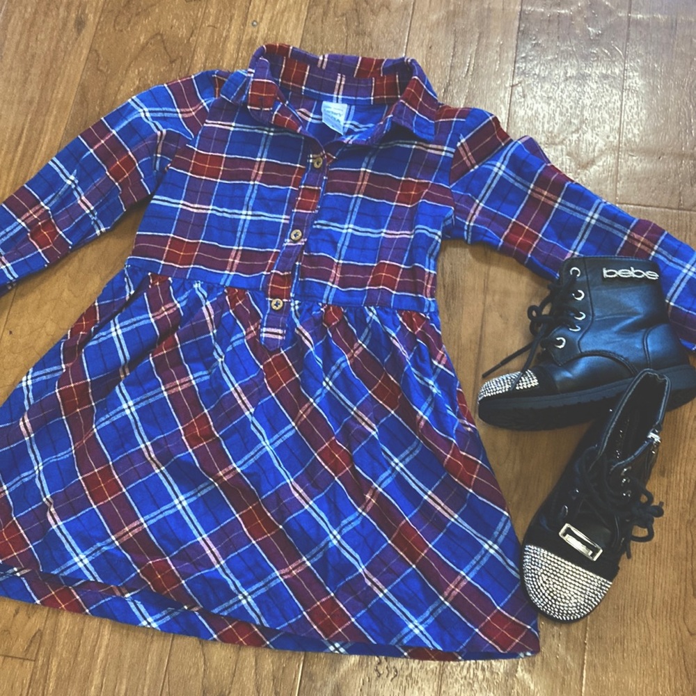Toddler Girl Plaid Dress